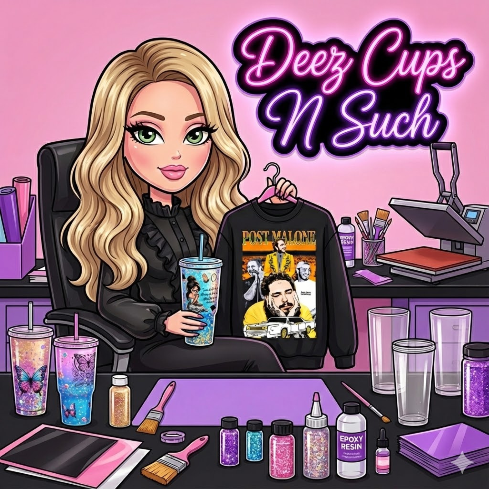 Custom Doll Craft Logo - AI Generated
