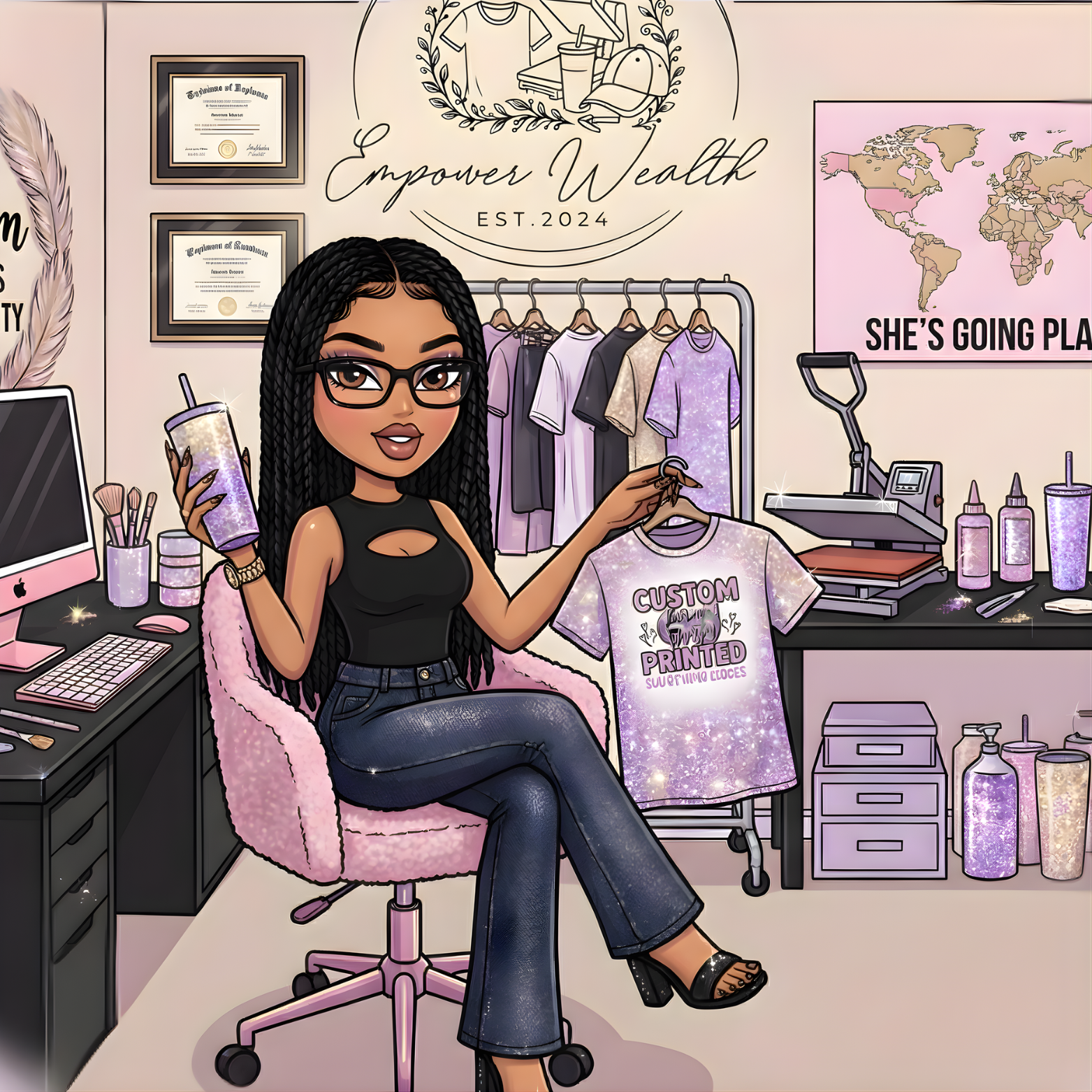 Custom Doll Craft Logo - AI Generated