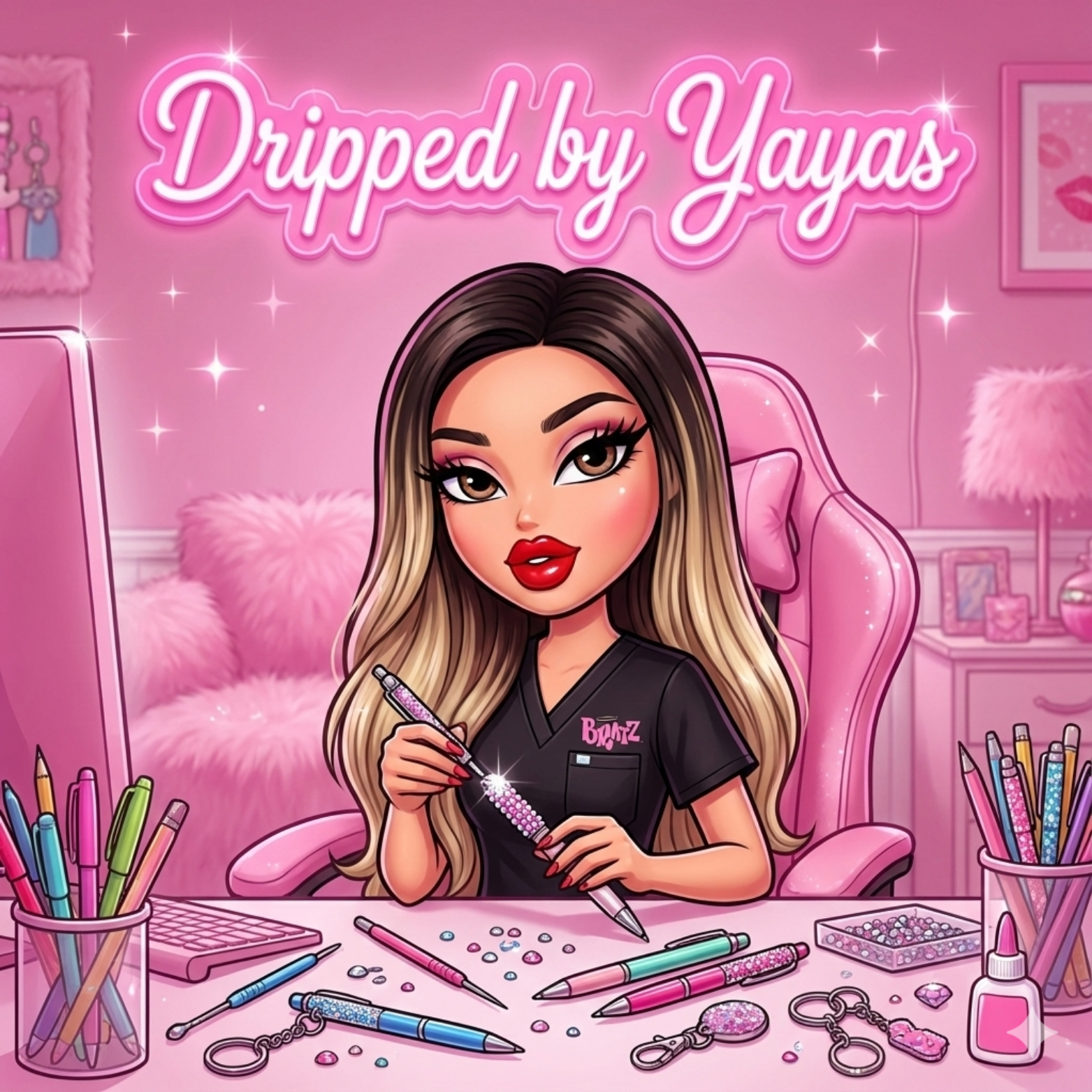 Custom Doll Craft Logo - AI Generated